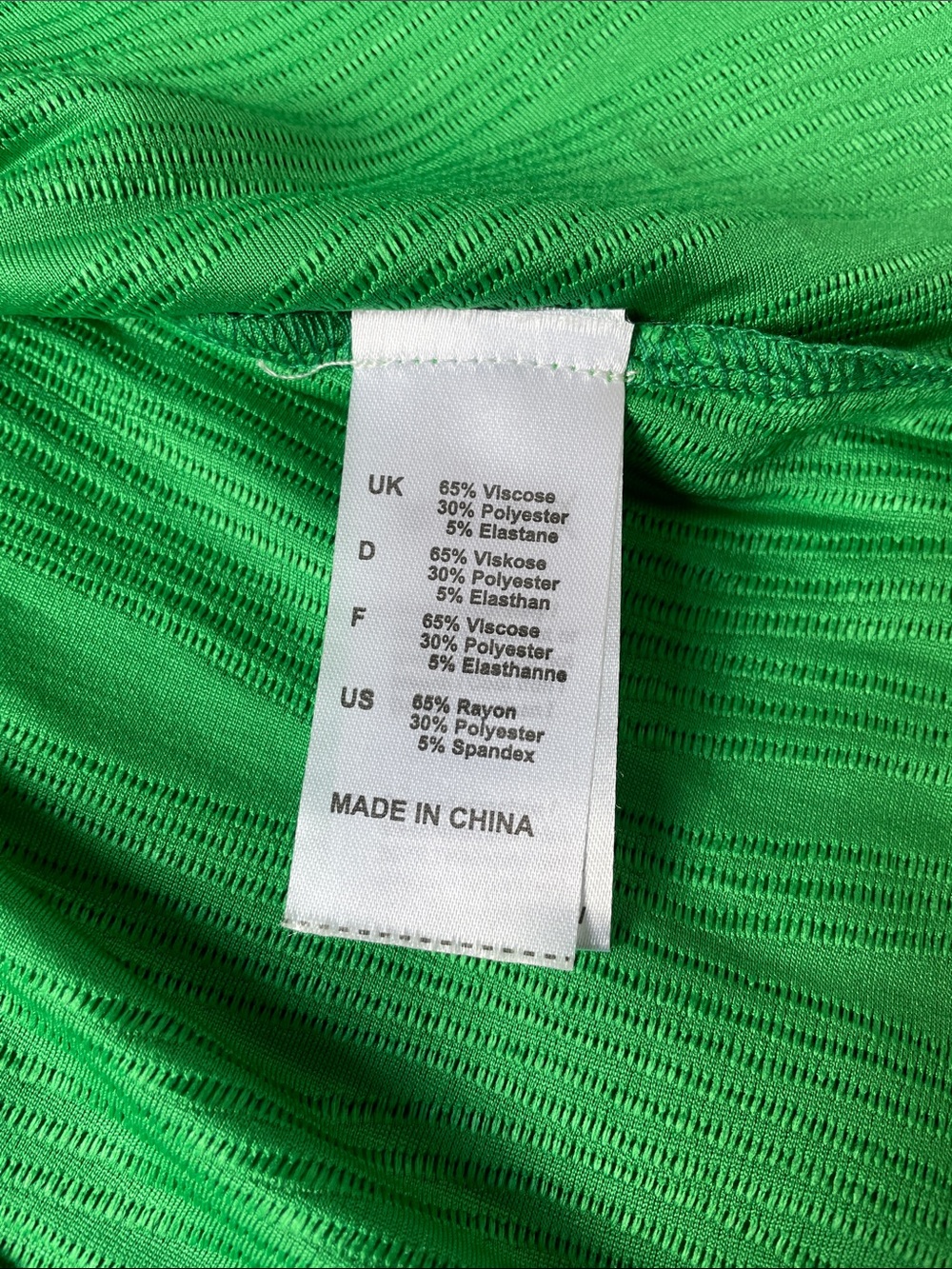 NWT Textured Green Scoop Neck Tank Top by D.J.T. Size Large. - Picture 3 of 3